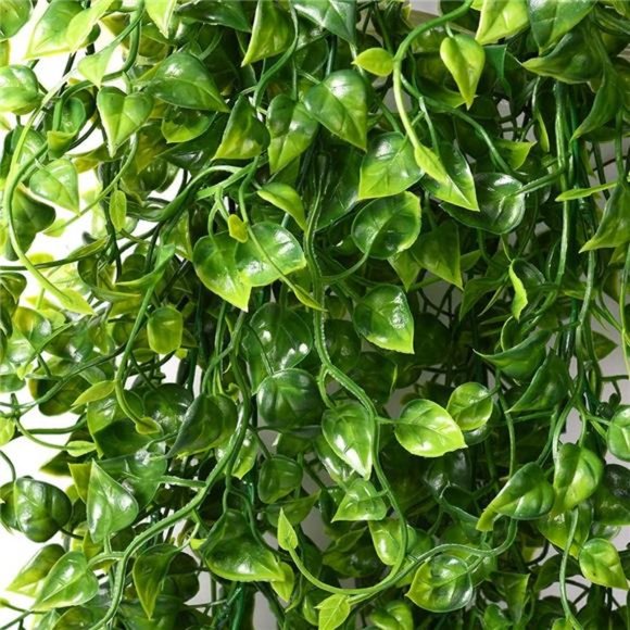 2pcs Artificial Hanging Plants 32-in Fake Hanging Plant Fake Ivy Vine Outdoor - Picture 5 of 7